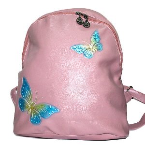 Рюкзак кожа «Бабочки»,