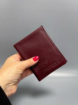 Обложка на документы автодокументы кожаная