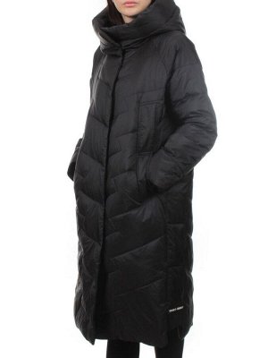 3066 BLACK Пуховик зимний женский (80% пух, 20% перо)