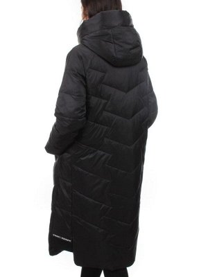 3066 BLACK Пуховик зимний женский (80% пух, 20% перо)