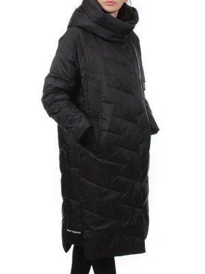3066 BLACK Пуховик зимний женский (80% пух, 20% перо)