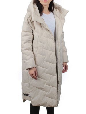 3066 LT. BEIGE Пуховик зимний женский (80% пух, 20% перо)