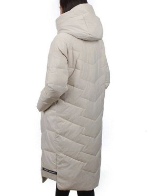 3066 LT. BEIGE Пуховик зимний женский (80% пух, 20% перо)