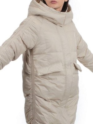 optrf.ru 3064 LT. BEIGE Пуховик зимний женский (80% пух, 20% перо)