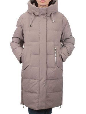 7715 DK. BEIGE Пальто зимнее женское (200 гр. холлофайбер)