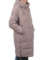 7715 DK. BEIGE Пальто зимнее женское (200 гр. холлофайбер)