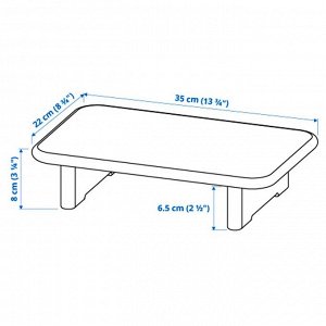 IKEA STOLTHET, Разделочная доска, бамбук, 35x22 см