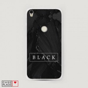 Cиликоновый чехол Black цвет на Alcatel Shine Lite