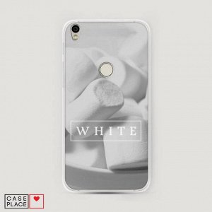 Cиликоновый чехол White цвет на Alcatel Shine Lite