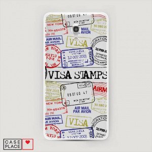 Силиконовый чехол Visa stamps 1 на Alcatel Pixi 4 (5) 5045D