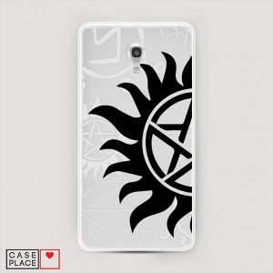 Силиконовый чехол Символы Supernatural на Alcatel Pixi 4 (5) 5045D