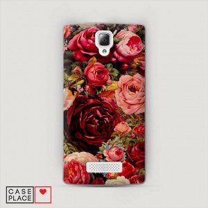 Пластиковый чехол Розы винтажные на Lenovo A2010