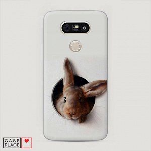 Пластиковый чехол Любопытный кролик на LG G5 (H850,H860N)