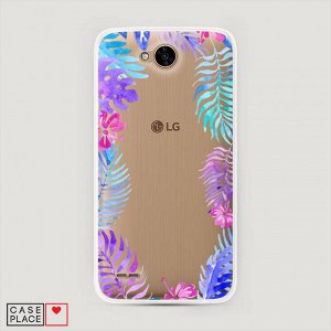 Пластиковый чехол Пальмовые ветви арт на LG X Power 2