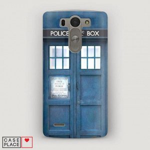 Пластиковый чехол Police Box Синий на LG G3