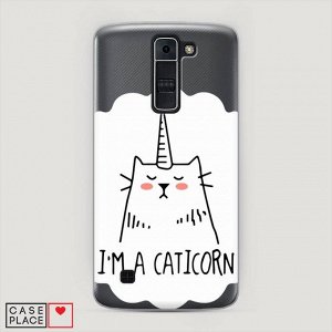 Пластиковый чехол I am a caticorn на LG K8 (K350E)