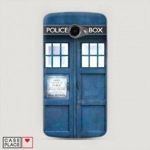 Пластиковый чехол Police Box Синий на LG K5 (X220DS)