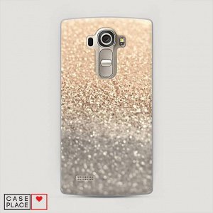 Пластиковый чехол Песок золотой рисунок на LG G4s (H736)