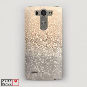 Пластиковый чехол Песок золотой рисунок на LG G3