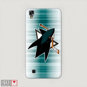 Пластиковый чехол San Jose Sharks 1 на LG X Power (K220DS)