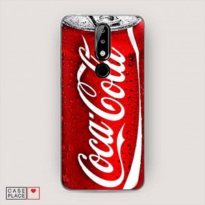 Cиликоновый чехол Кока Кола на Nokia 5.1 Plus (X5)