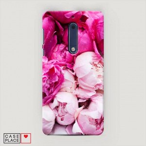 Пластиковый чехол Пионы розово-белые на Nokia 5