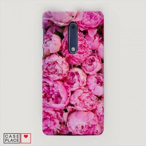 Пластиковый чехол Пионы розовые на Nokia 5