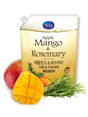Mukunghwa Apple Mango Rosemary Экологичное средство для мытья посуды Яблоко, манго, розмарин, 1.2л (мягкая упаковка)