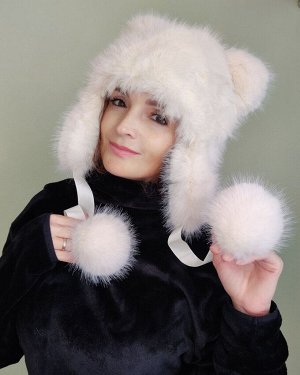 Шапка с ушками