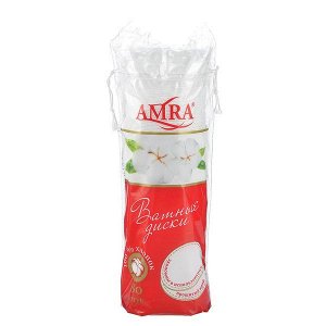 Ватные диски AMRA/AQUELLA 80шт (020)