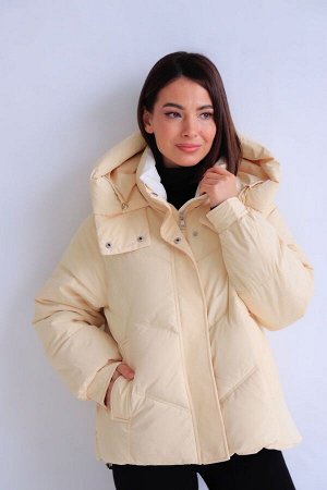 Куртка + ДЛИНА: 61 (+-3) см.
+ СОСТАВ: ПЭ 100%; подклад: ПЭ 100%; утеплитель: 150 г/м
+ ПАРАМЕТРЫ МОДЕЛИ: 81/60/91, рост модели 165 см.
+ ОБРАЗЕЦ НА МОДЕЛИ:
