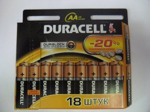 Эн192 --Батарейки Duracell AA LR6-18BL Basic (18 шт.)