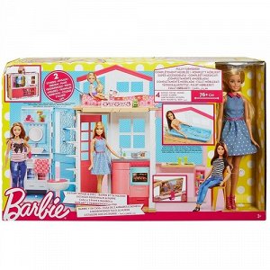 Игрушка Barbie Барби Домик с куклой