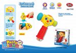 Игрушка развив. Забавный молоточек , на бат, свет., муз., кор. 17,7*22*6 см.
