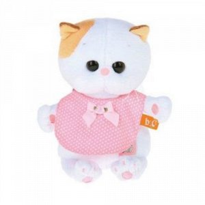 Игрушка мягк. Кошечка Ли-Ли Baby в розовом слюнявчике, 20 см.