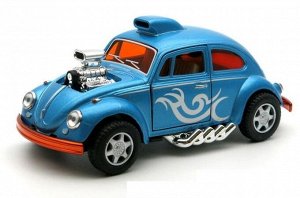 Машина мет.  Volkswagen Beetle гоночная раскрасшенная