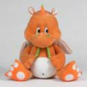Мягк. игрушка  Дракончик Дени малый оранжевый , 33 см.