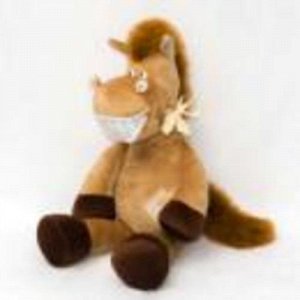 Мягк. игрушка  Конь Оскар коричневый ,45 см.