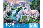 Пазлы 500 Единороги и замок