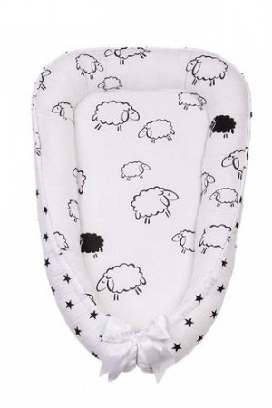 Подушка-позиционер для сна "AmaroBaby" Кокон-гнездышко Little Baby,овечки