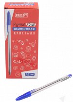 Ручка шариковая &quot;Кристалл&quot;  синяя , d= 0,7 , прозрачный корпус   тм.Profit