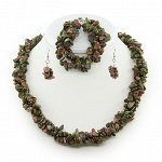 Комплект унакит &quot;Василиса&quot;, галька 3х, короткие 45см