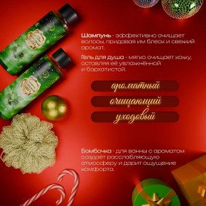 SB BEAUTY УЦЕНКА Новогодний подарочный набор косметики «Зимняя вьюга», с ароматом мяты и корицы. Зеленая серия