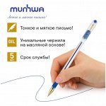 Ручка шариковая синие чернила, узел 0.5 мм