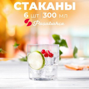 Набор стаканов Pasabahce "Хилл", 6 шт., 300 мл