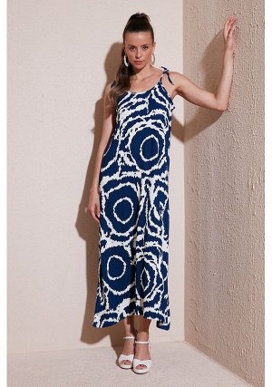 Длинное платье Lela Regular Fit с веревочными бретелями ПЛАТЬЕ
