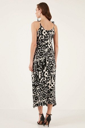 Длинное платье Lela Regular Fit с веревочными бретелями ПЛАТЬЕ