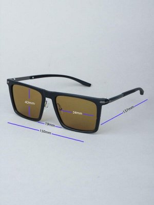 Очки для водителей антифары BOSHI M006 C2 Черный Матовый Коричневые линзы