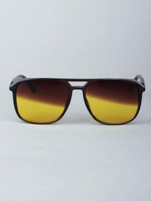 Очки для водителей антифары BOSHI M037 C3 Коричневые Глянцевый Желтые линзы