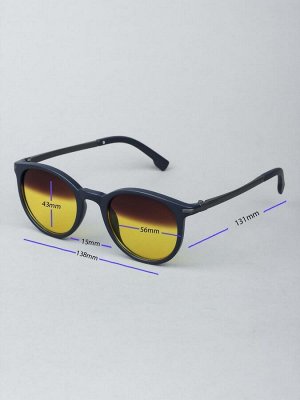 Очки для водителей антифары BOSHI M058 C5 Синий Матовый Коричневый-Желтые линзы